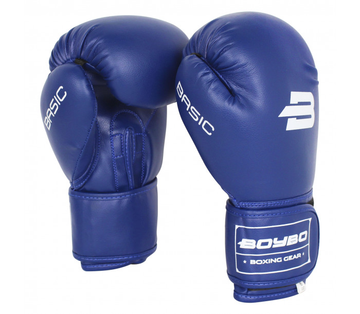 Перчатки боксерские BoyBo Basic 8oz, синий